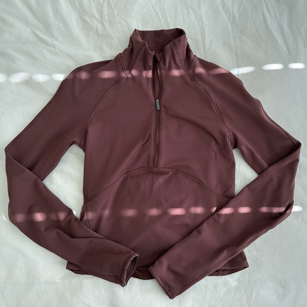 Lululemon — Always Alert Half Zip in Brown Earth
